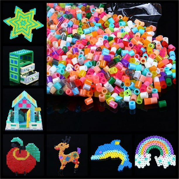 1000X 5mm Hama Perler Beads Kids Children DIY Hand Made Crafts Educational Toys